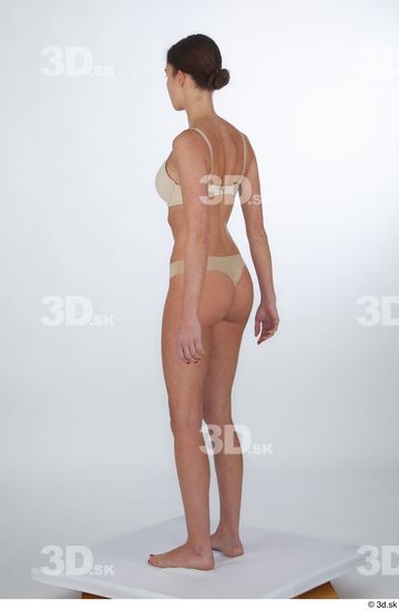 Woman White Slim Female Studio Poses