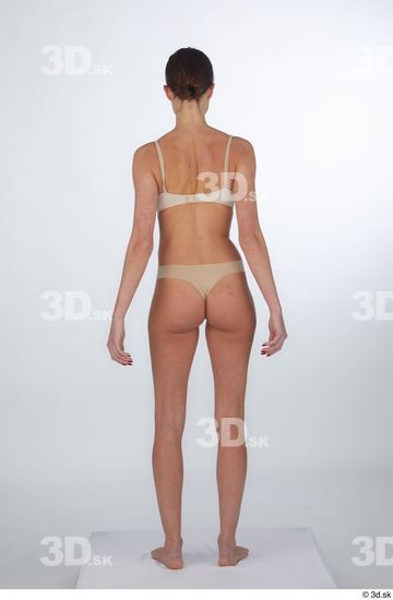 Woman White Slim Female Studio Poses