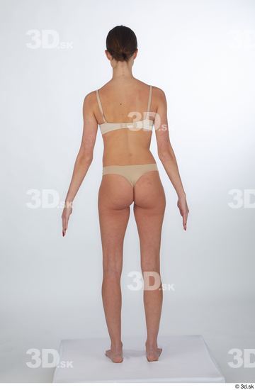 Woman White Slim Female Studio Poses