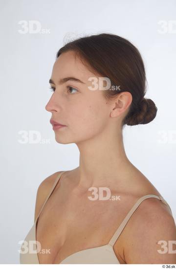 Woman White Slim Female Studio Poses