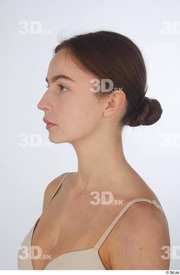 Woman White Slim Female Studio Poses