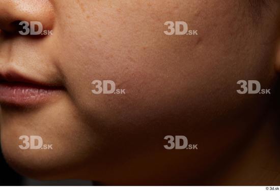 Face Mouth Cheek Skin Woman Asian Slim Studio photo references