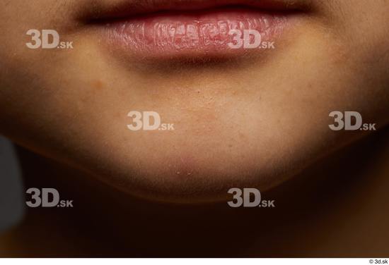 Face Mouth Skin Woman Asian Slim Studio photo references