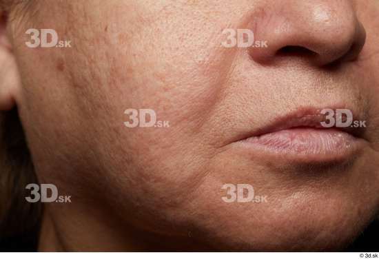 Face Mouth Nose Cheek Skin Woman Chubby Wrinkles Studio photo references