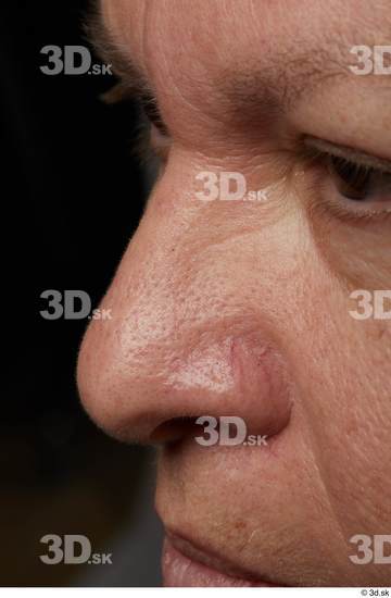 Face Nose Skin Woman Chubby Wrinkles Studio photo references