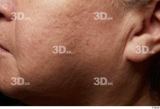 Face Cheek Ear Skin Woman Chubby Wrinkles Studio photo references