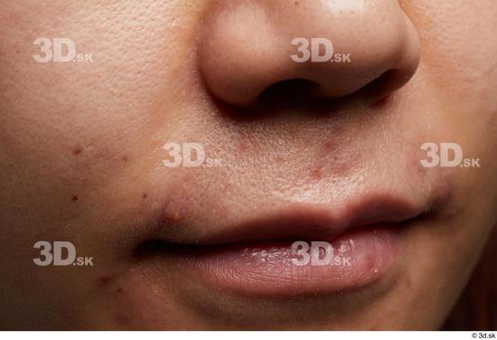 Face Mouth Nose Skin Woman Asian Slim Studio photo references