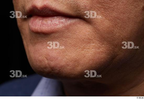 Face Mouth Skin Man Asian Chubby Wrinkles Studio photo references