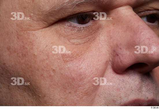 Eye Face Nose Cheek Skin Man White Slim Wrinkles Studio photo references