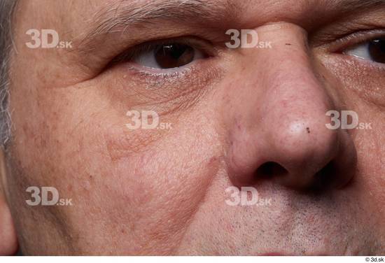 Eye Face Nose Cheek Skin Man White Slim Wrinkles Studio photo references