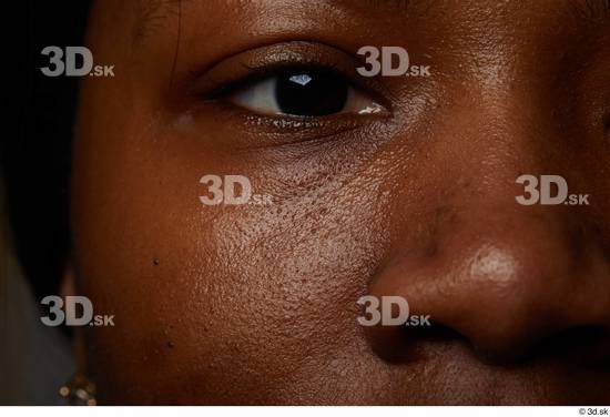 Eye Face Nose Cheek Skin Woman Black Slim Studio photo references