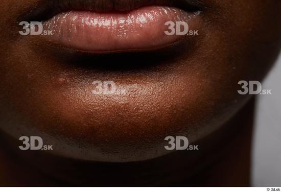 Face Mouth Skin Woman Black Slim Studio photo references