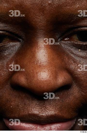 Face Mouth Nose Skin Woman Black Chubby Wrinkles Studio photo references