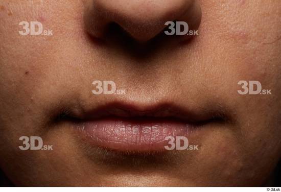 Face Mouth Skin Woman White Slim Studio photo references