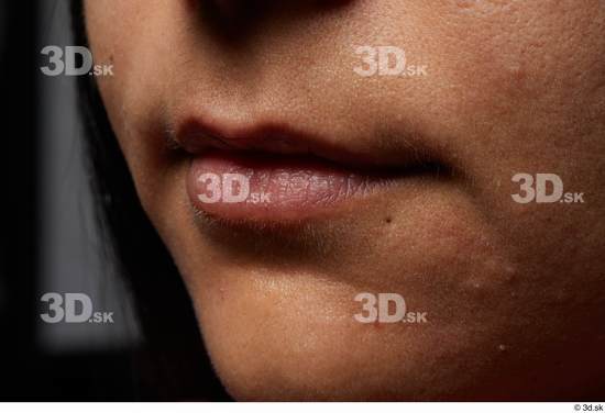 Face Mouth Skin Woman White Slim Studio photo references