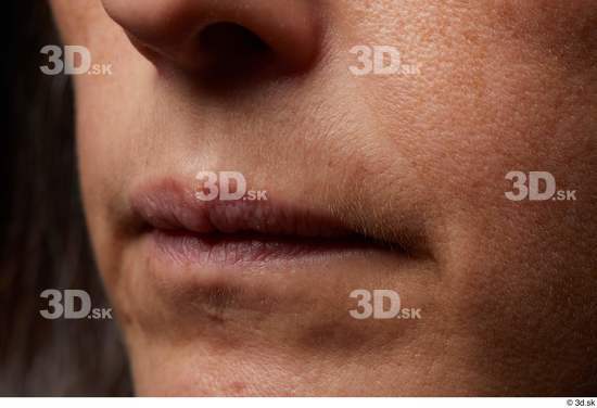 Face Mouth Cheek Skin Woman Slim Wrinkles Studio photo references