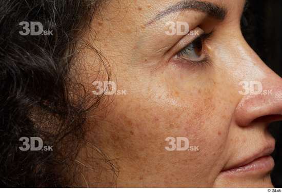 Eye Face Mouth Nose Cheek Hair Skin Woman Slim Wrinkles Studio photo references