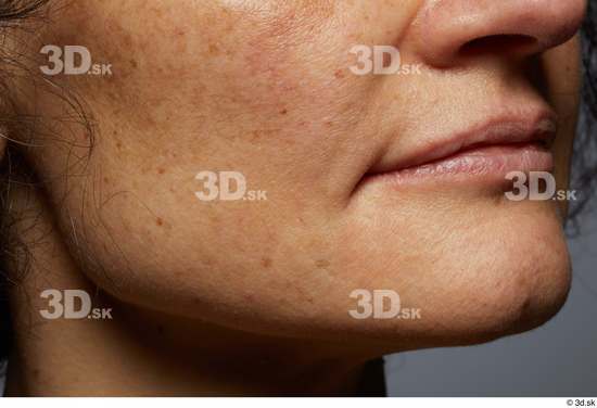 Face Mouth Cheek Skin Woman Slim Studio photo references