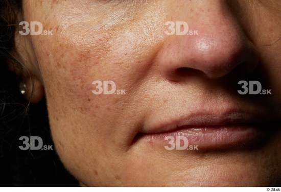 Face Mouth Nose Cheek Skin Woman Slim Studio photo references