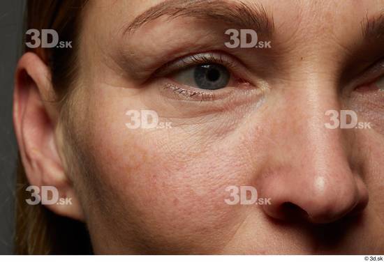 Eye Face Nose Cheek Ear Skin Woman White Slim Wrinkles Studio photo references