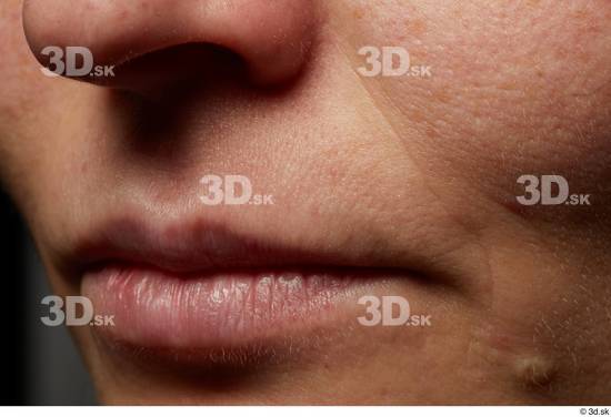 Face Mouth Skin Woman White Slim Wrinkles Studio photo references