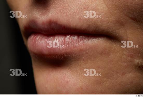 Face Mouth Skin Woman White Slim Wrinkles Studio photo references