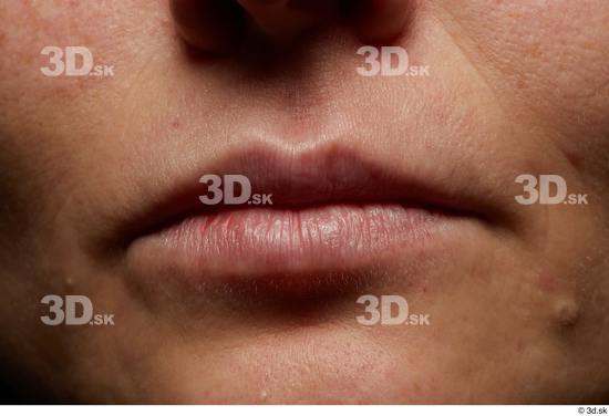 Face Mouth Skin Woman White Slim Wrinkles Studio photo references