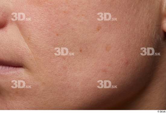 Face Cheek Skin Woman Slim Wrinkles Studio photo references