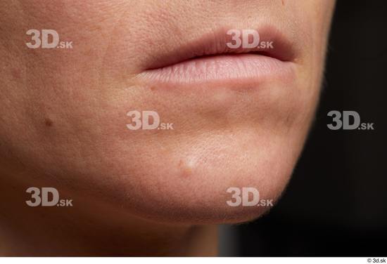 Face Mouth Skin Woman Slim Wrinkles Studio photo references