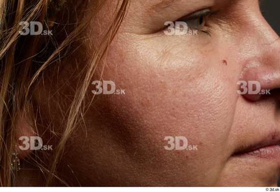 Face Nose Cheek Hair Skin Woman White Chubby Wrinkles Studio photo references