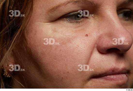 Face Mouth Nose Cheek Skin Woman White Chubby Wrinkles Studio photo references