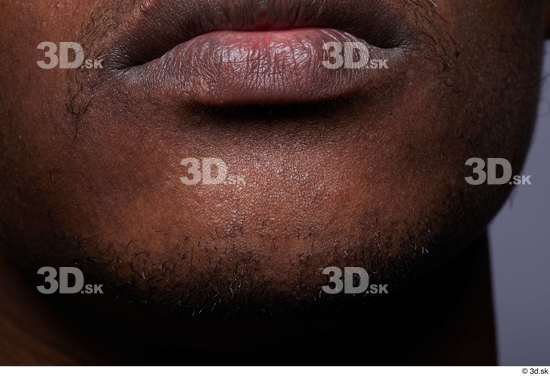 Face Mouth Skin Man Black Slim Studio photo references