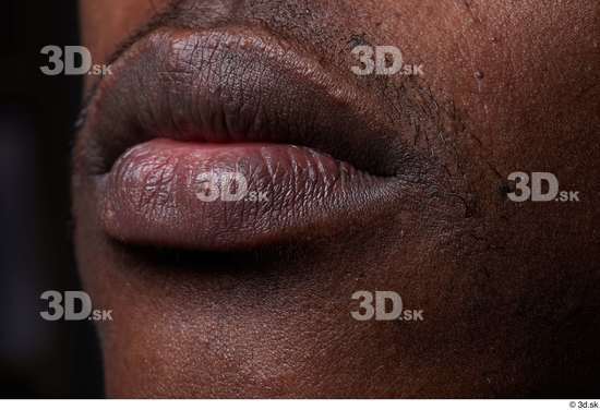 Face Mouth Skin Man Black Slim Studio photo references