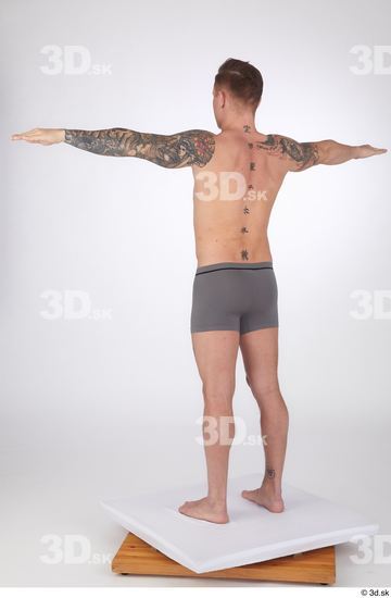 Man White Athletic Male Studio Poses