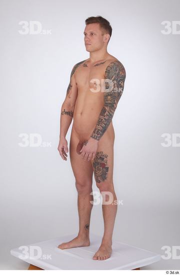 Man White Athletic Male Studio Poses