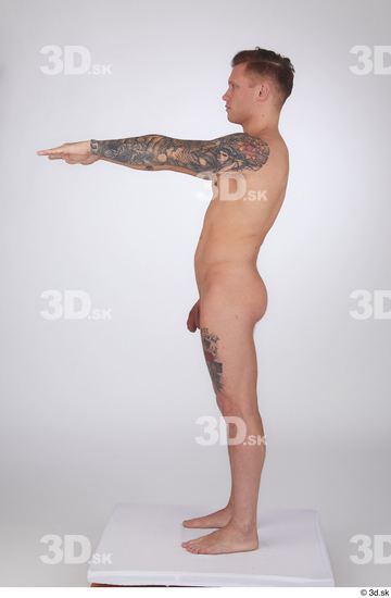 Man White Athletic Male Studio Poses