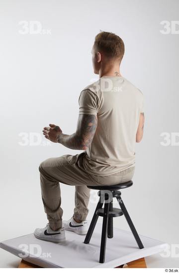 Man White Athletic Male Studio Poses