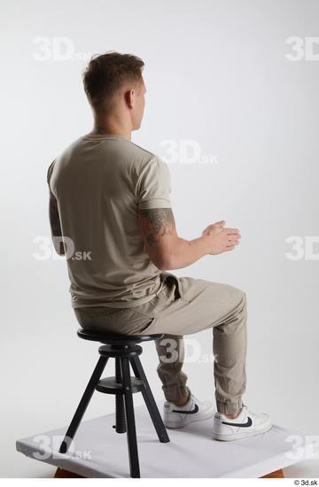 Man White Athletic Male Studio Poses