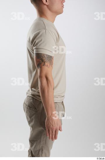 Man White Athletic Male Studio Poses