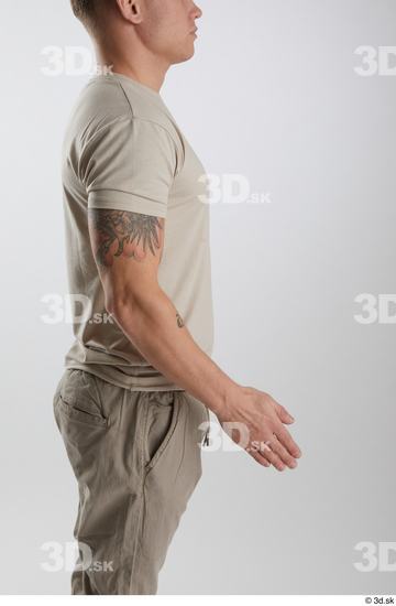 Man White Athletic Male Studio Poses