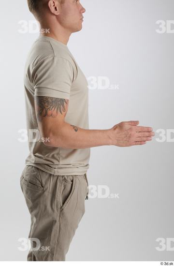 Man White Athletic Male Studio Poses