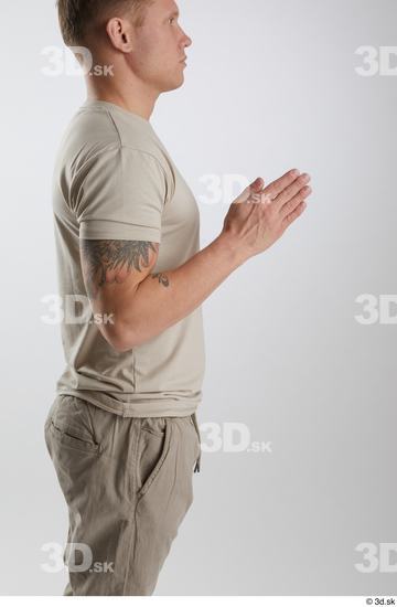 Man White Athletic Male Studio Poses