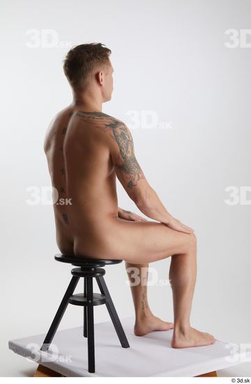 Man White Athletic Male Studio Poses