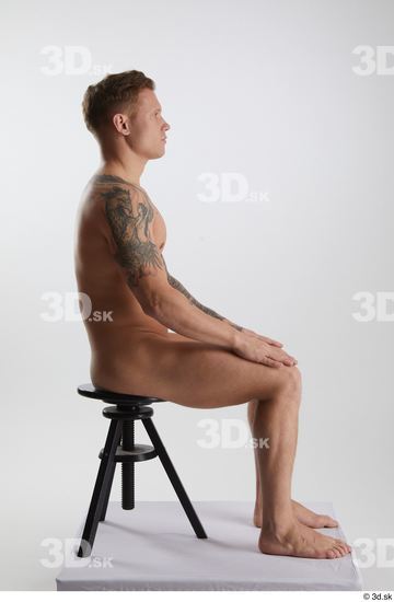 Man White Athletic Male Studio Poses