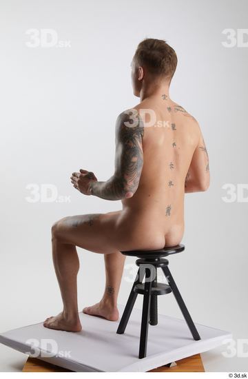 Man White Athletic Male Studio Poses