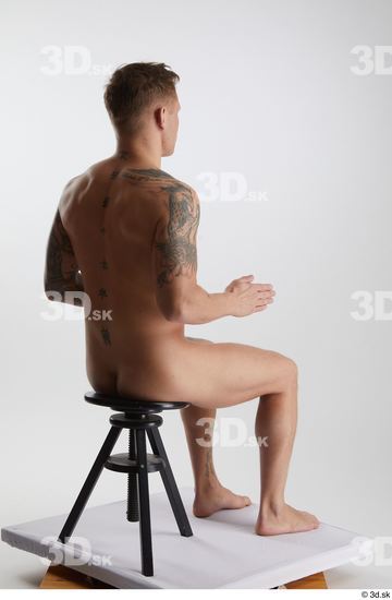 Man White Athletic Male Studio Poses