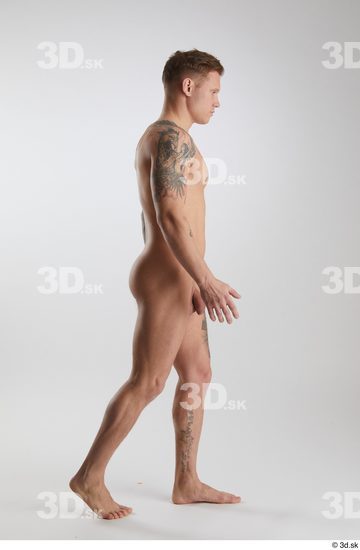 Man White Athletic Male Studio Poses