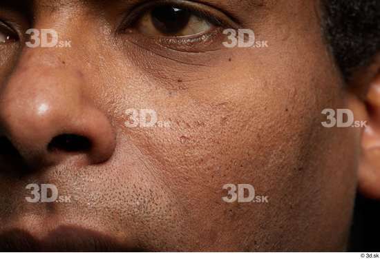 Face Nose Cheek Skin Man Black Slim Studio photo references