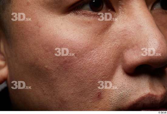 Face Nose Cheek Skin Man Asian Slim Studio photo references