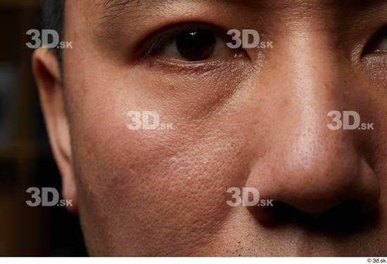 Eye Face Nose Cheek Skin Man Asian Slim Studio photo references